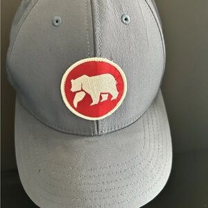 The Normal Brand Kids Gray Cap with Red Bear Emblem